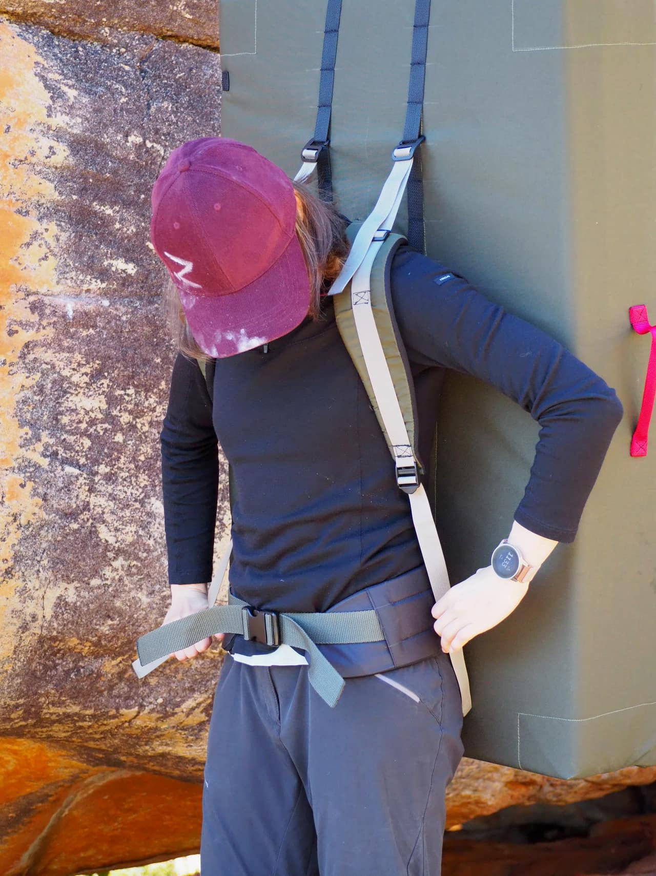 ZizuPads bouldering mat back panel
